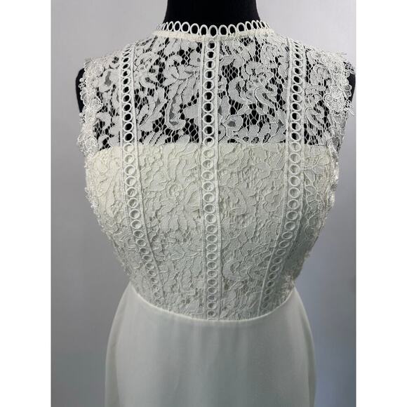 NWT Heartloom REVOLVE Size M Cammie Mini Dress White Lace Bride Minimalist - Picture 3 of 13